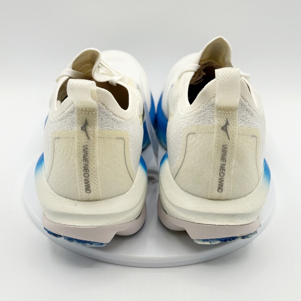 Mizuno Wave Neo Wind Running Shoes Womens 9.5 White Blue J1GD227821 Sneakers - Picture 8 of 12
